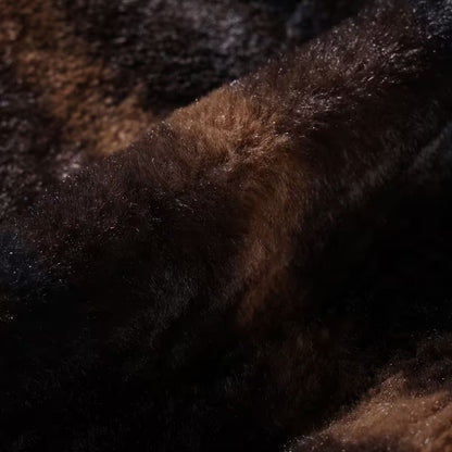 Vintage Sable Faux Fur Jacket | Revangiol