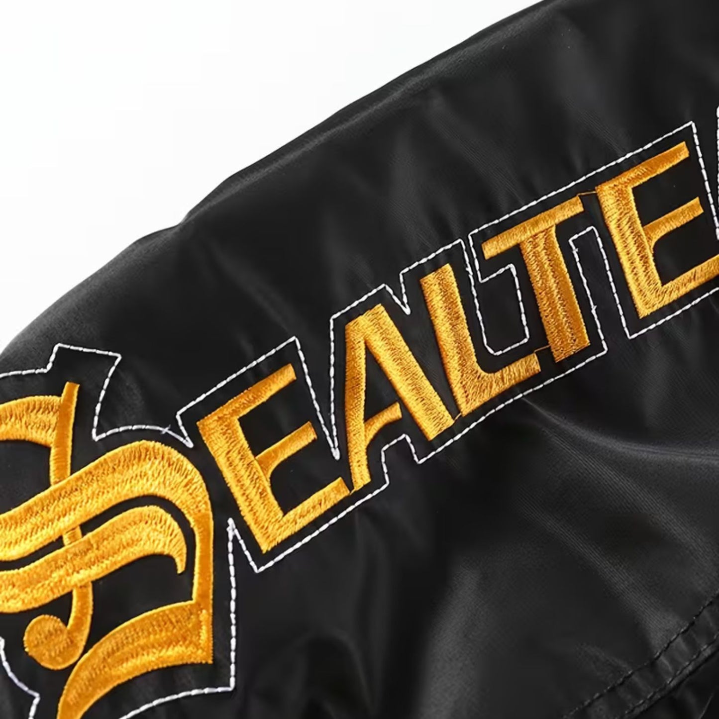 Embroidered Flight Aviator Jacket | Revangiol