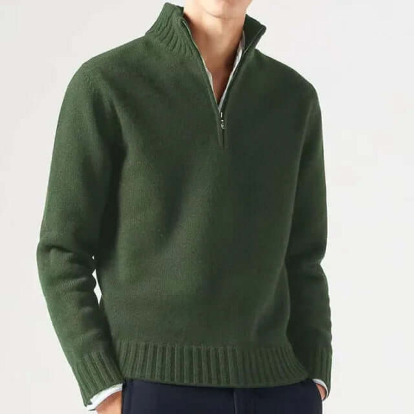 Quarter-Zip Warm Sweater | Revangiol