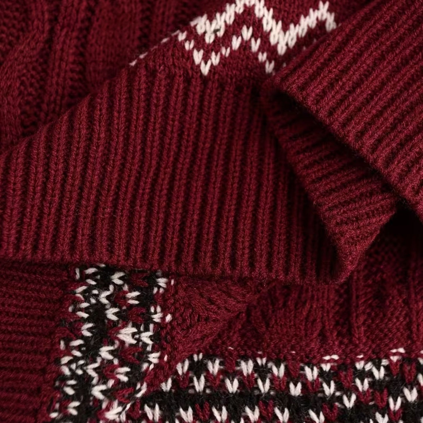 Snowman Cable Knit Christmas Sweater | Revangiol