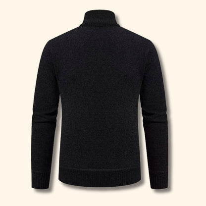 Geometric Zip Knit Cardigan | Revangiol