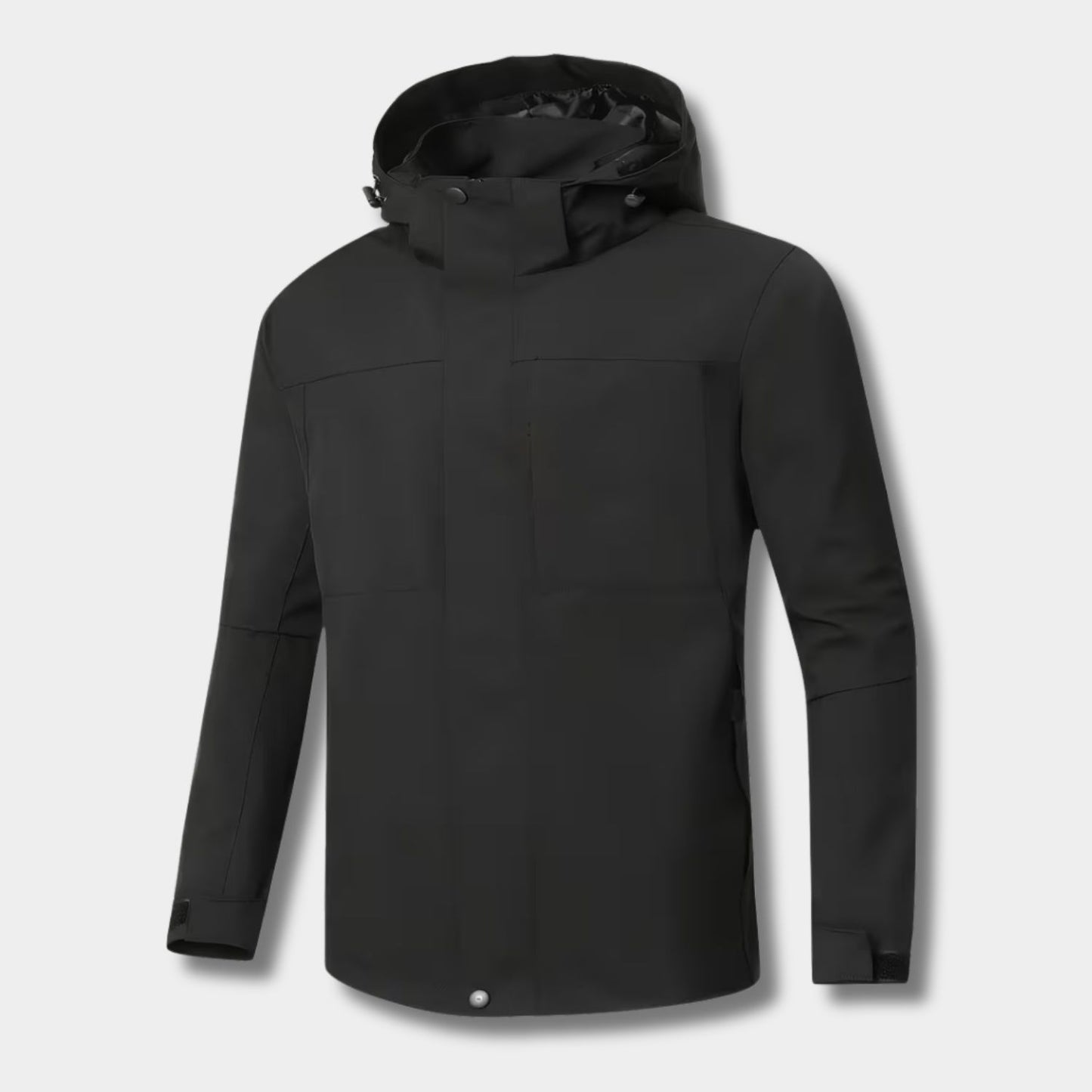 Hooded Shell Zip Waterproof Jacket | Revangiol