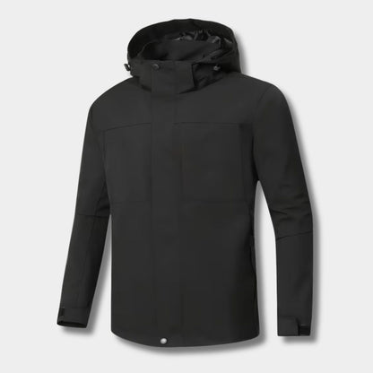 Hooded Shell Zip Waterproof Jacket | Revangiol