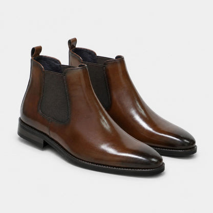 Refined Leather Chelsea Boots | Revangiol