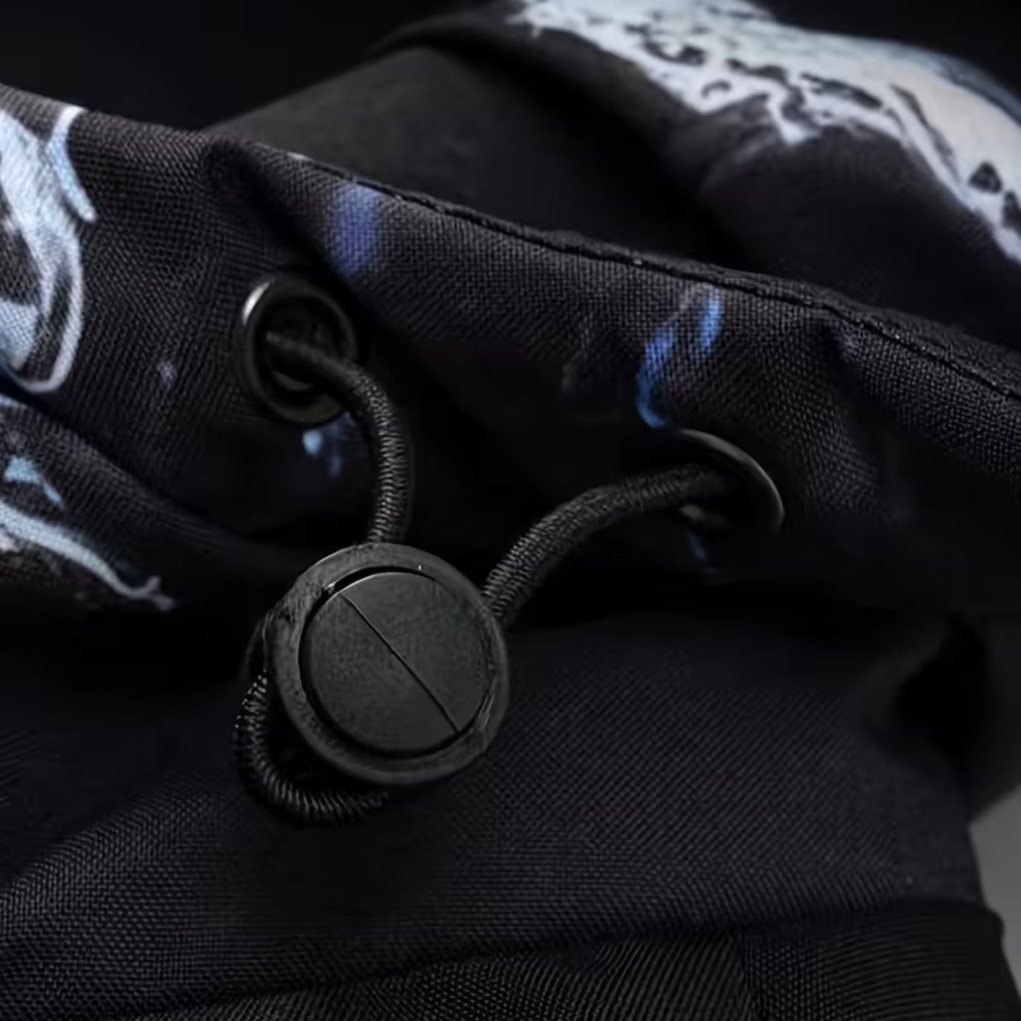 Marble Print Hooded Puffer Jacket | Revangiol