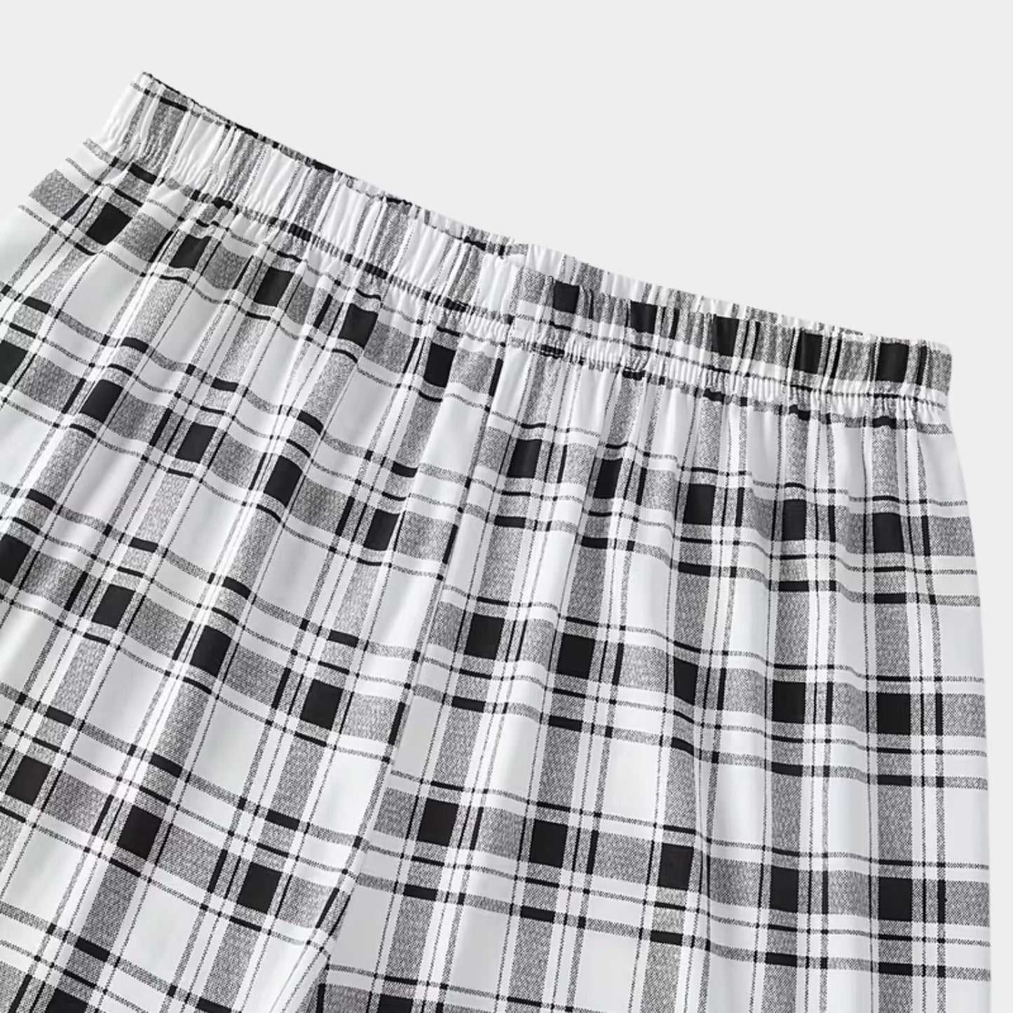 3-Piece Plaid Summer Pajama Set | Revangiol
