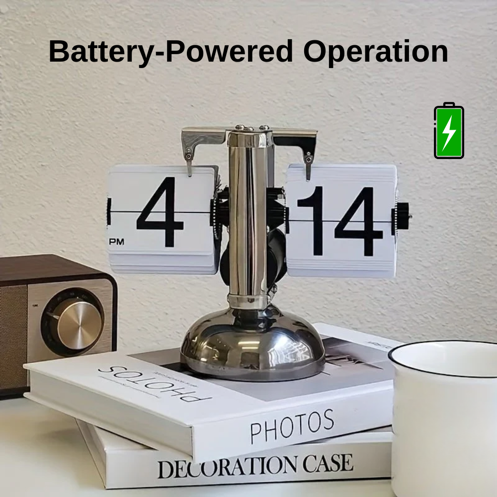 Classic Vintage Flip Desk Clock  | Revangiol