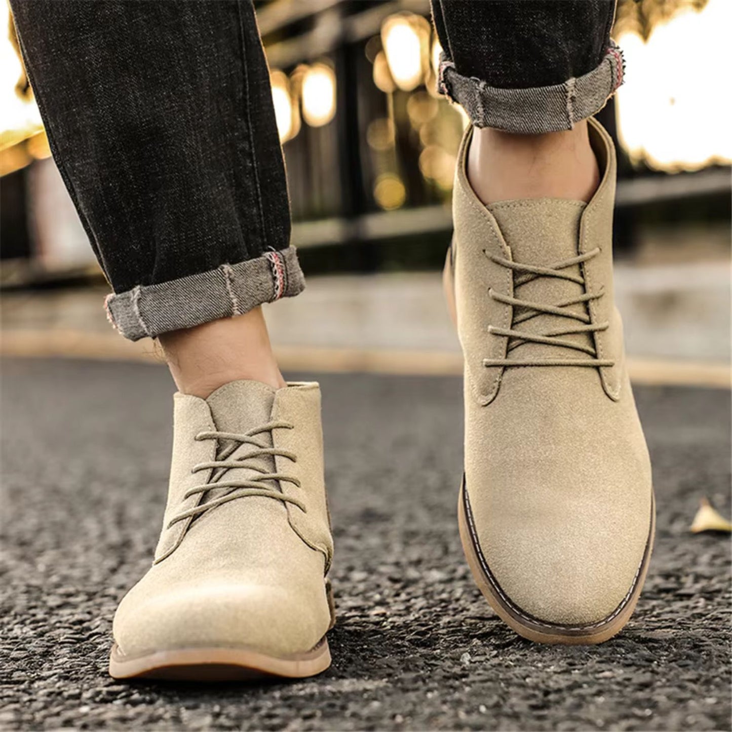 Refined Suede Dress Boots | Revangiol