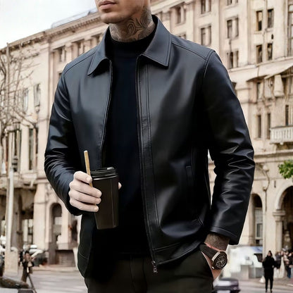 Classic Moto Leather Jacket | Revangiol