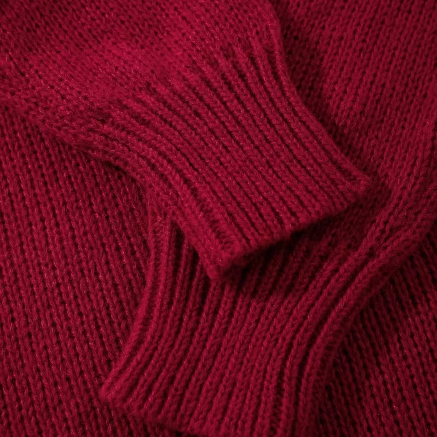 Jacquard Crew Neck Christmas Sweater | Revangiol