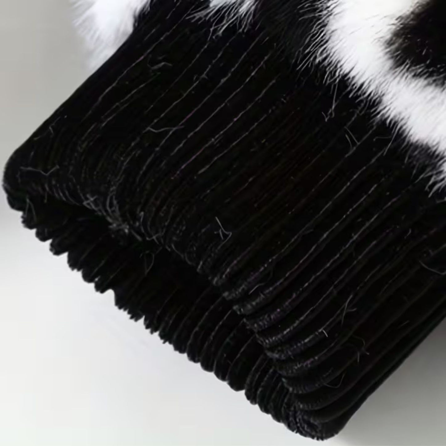 Color Block Faux Fur Jacket | Revangiol