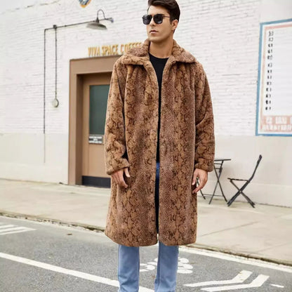 Textured Statement Fur Coat | Revangiol