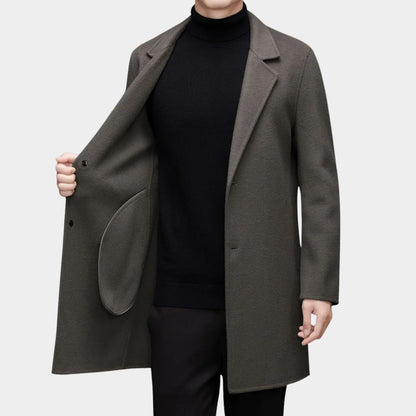 Modern Tailored Wool Over Coat | Revangiol