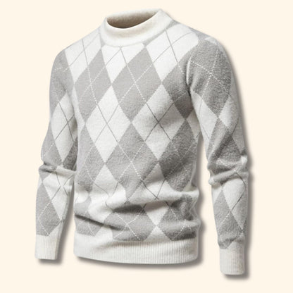 Argyle Knit Sweater | Revangiol