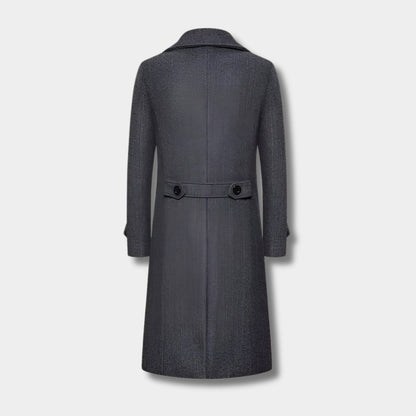 Double Button Longline Over Coat | Revangiol
