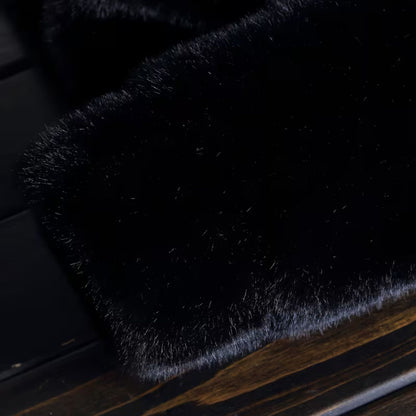 Hooded Faux Mink Fur Jacket | Revangiol