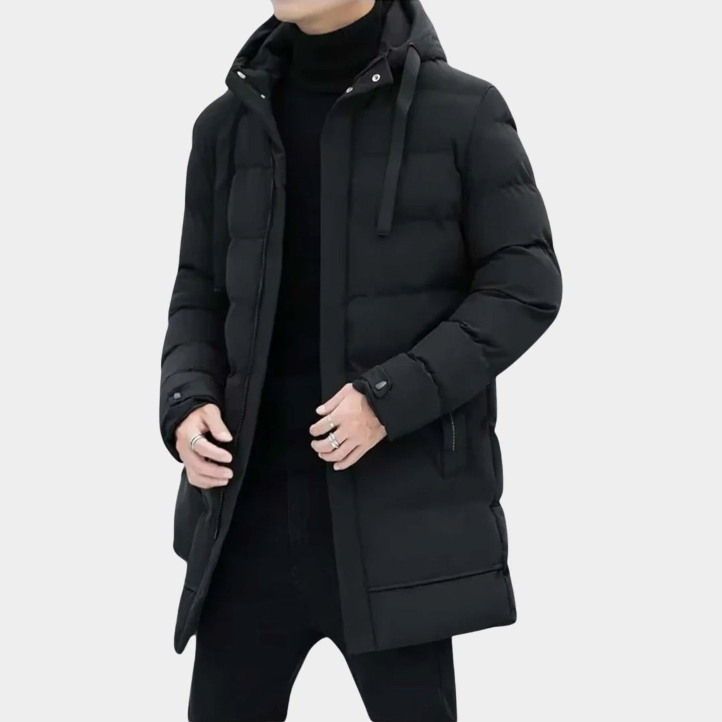 Insulated Hooded Longline Ski Coat | Revangiol