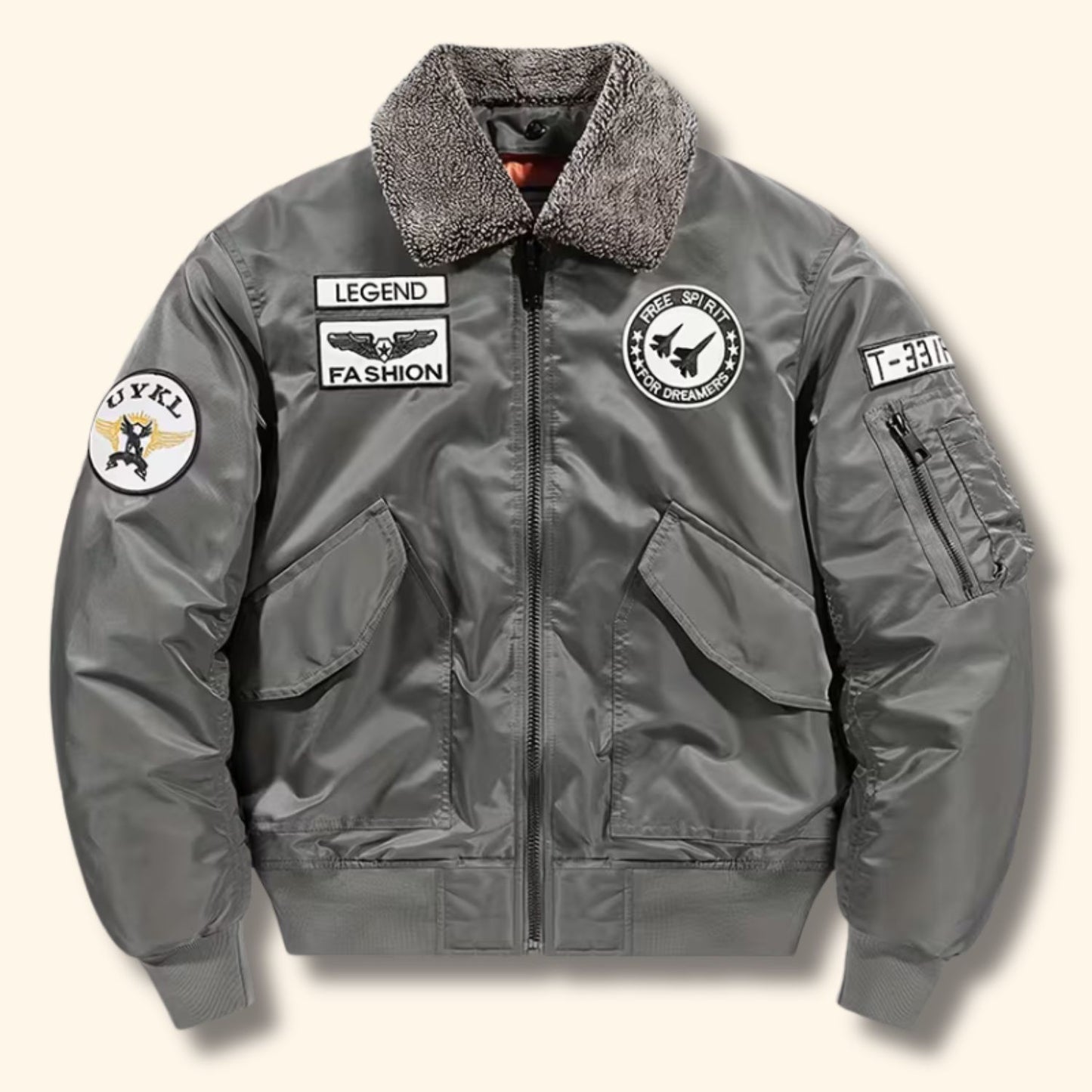 Oversized Flight Aviator Jacket | Revangiol