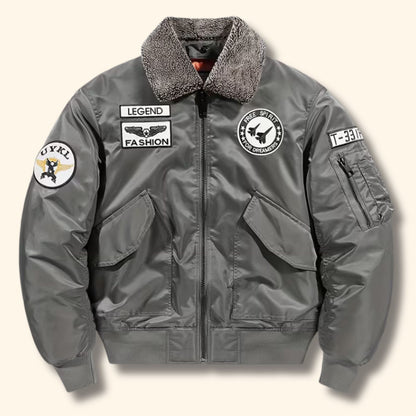 Oversized Flight Aviator Jacket | Revangiol