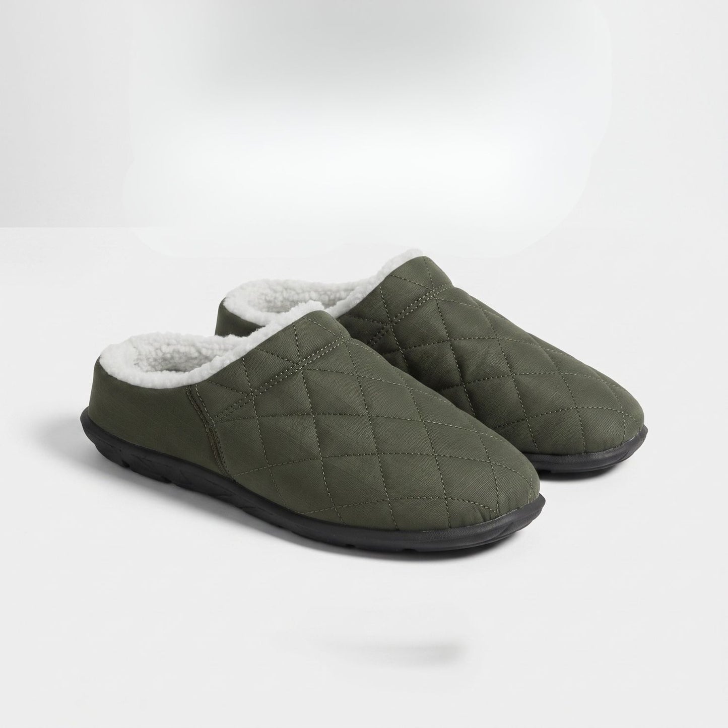 Quilted Plush-Lined House Slippers | Revangiol