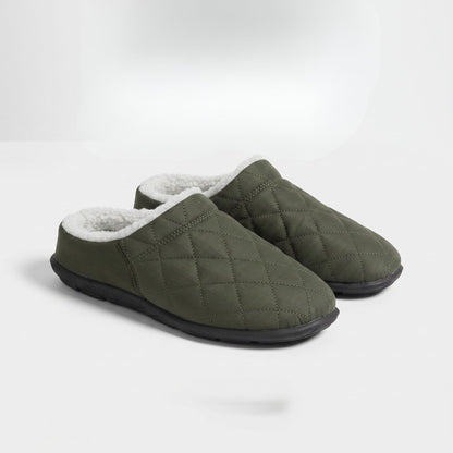 Quilted Plush-Lined House Slippers | Revangiol