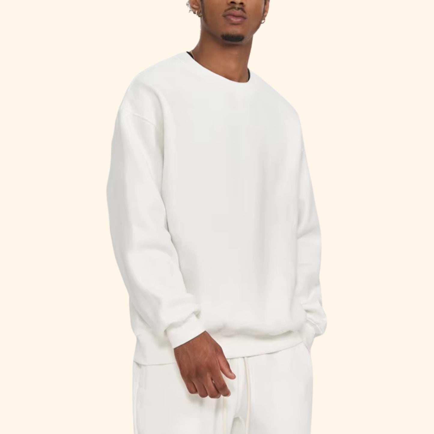 Relaxed Fit Crew Neck Sweater | Revangiol