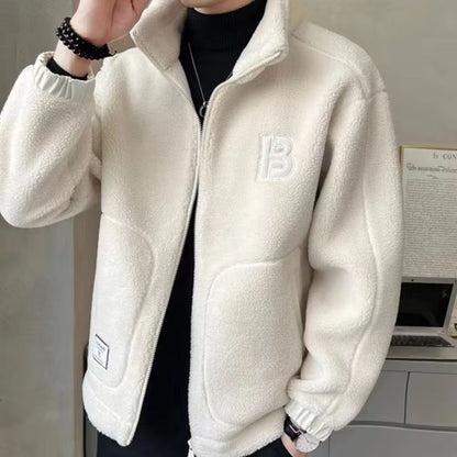 High-Collar Sherpa Fleece Jacket | Revangiol