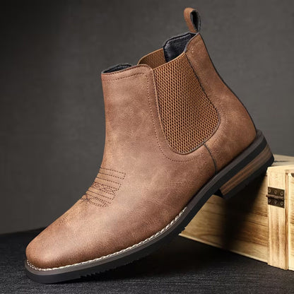 Minimalist Chelsea Dress Boots | Revangiol