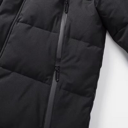 Long Hooded Puffer Ski Coat | Revangiol