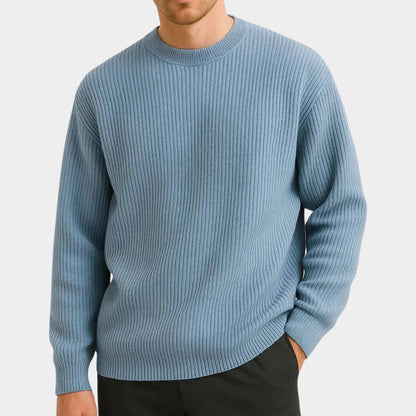 Oversized Ribbed Knit Sweater | Revangiol
