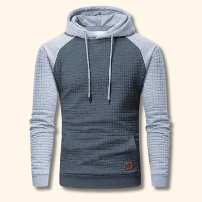 Textured Jacquard Pullover Hoodie | Revangiol