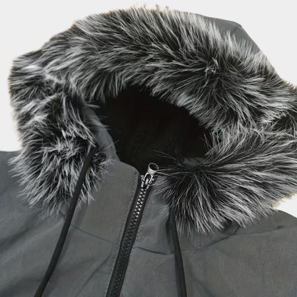 Fur Hood Longline Ski Coat | Revangiol