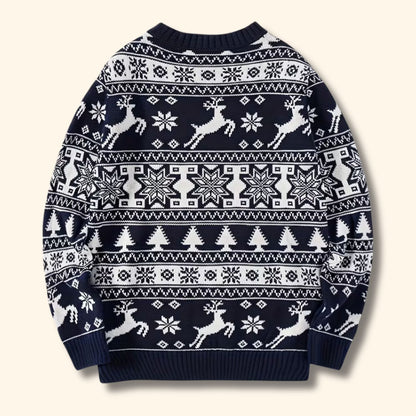 Nordic Reindeer Christmas Sweater | Revangiol