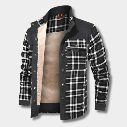 Fleece Lined Flannel Shirt Jacket | Revangiol