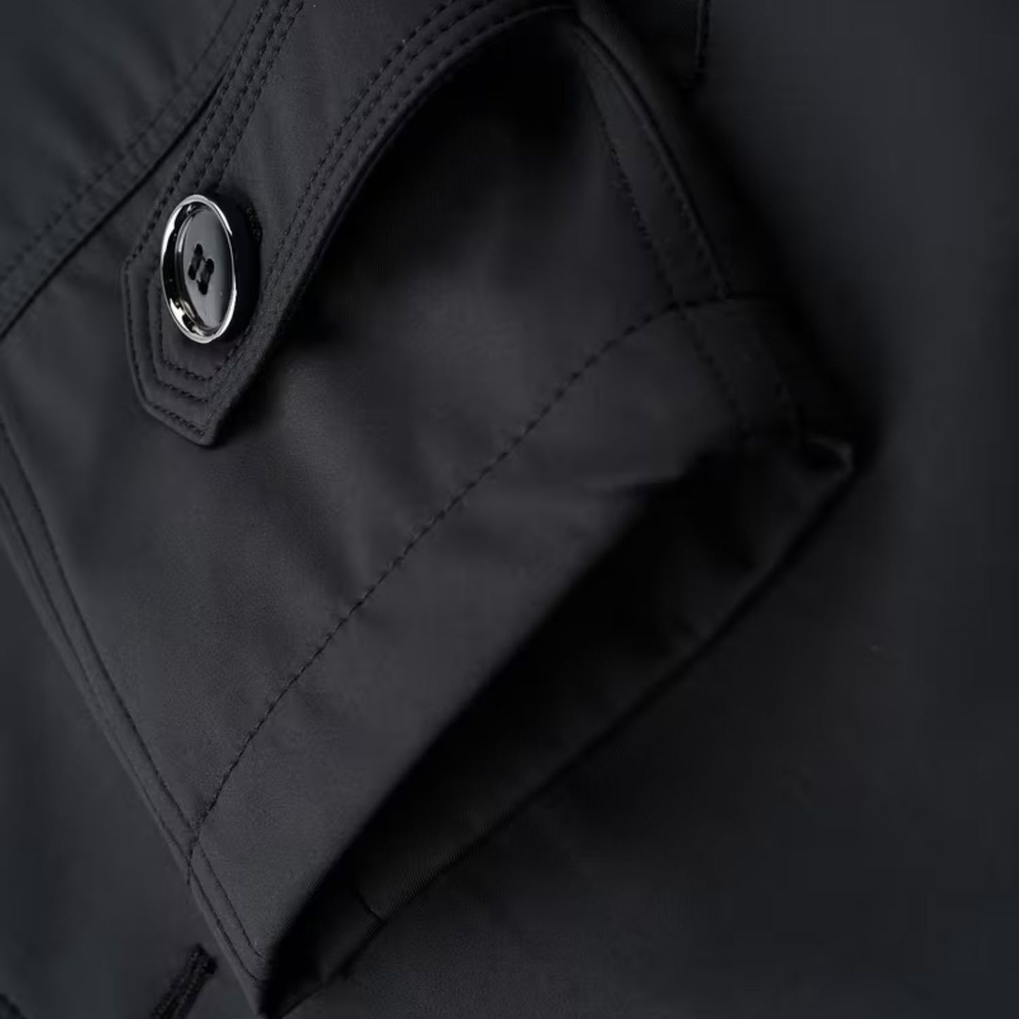 Double-Breasted Lapel Over Coat | Revangiol