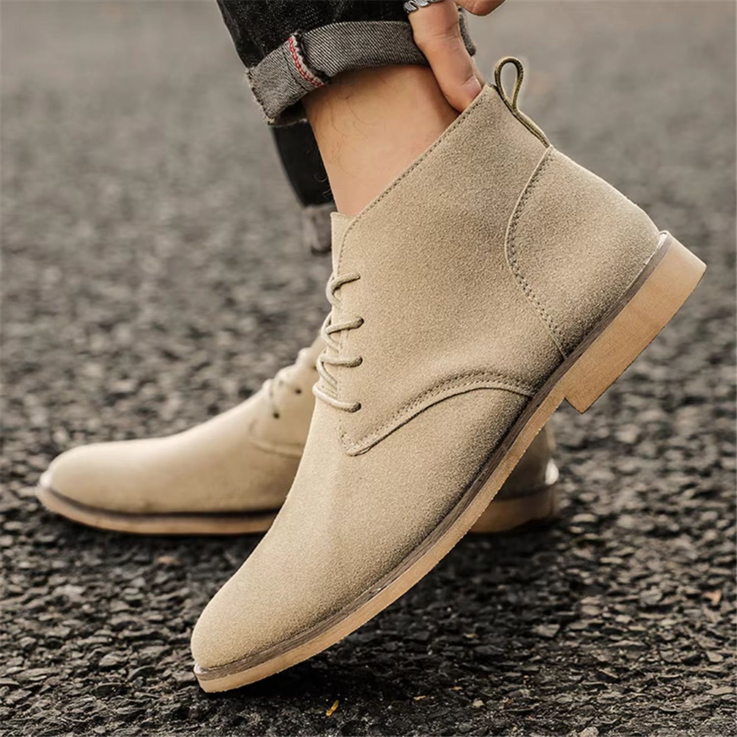 Refined Suede Dress Boots | Revangiol