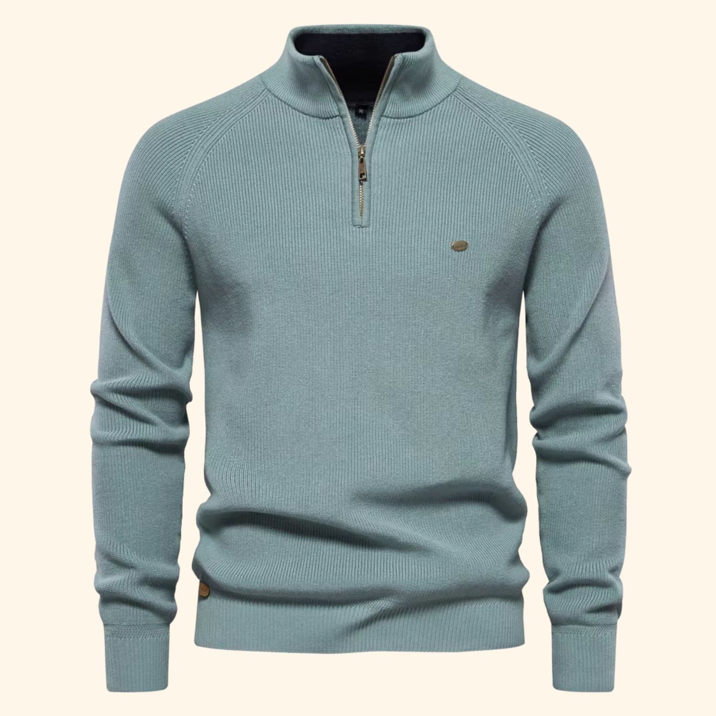 Quarter-Zip Textured Sweater | Revangiol