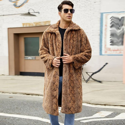 Textured Statement Fur Coat | Revangiol