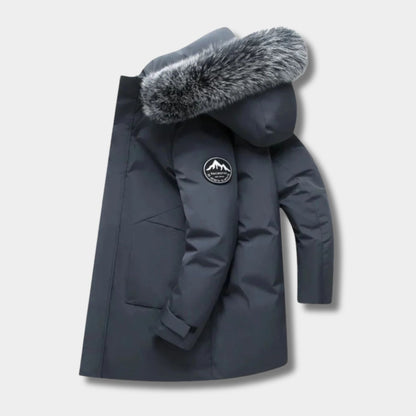 Faux Fur Hooded Thermal Ski Coat | Revangiol