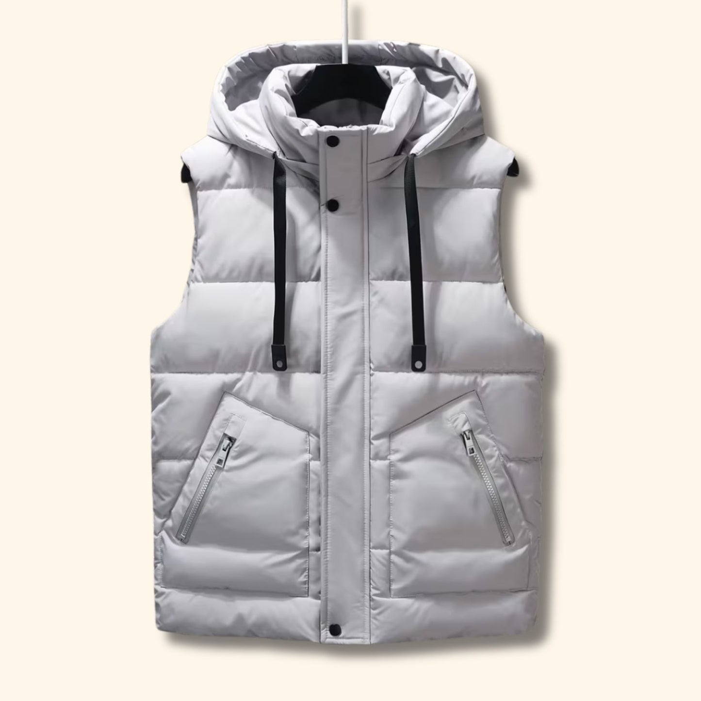 Hooded Winter Puffer Vest | Revangiol