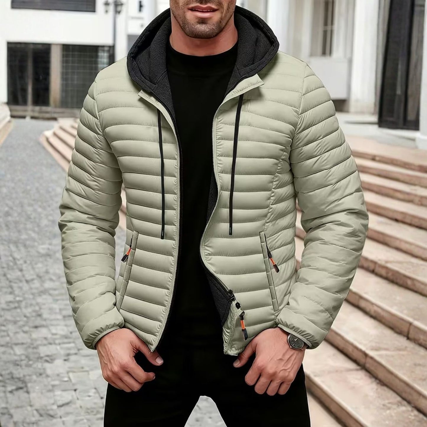 Lightweight Hooded Puffer Jacket | Revangiol
