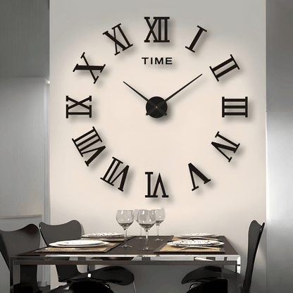 Minimalist Black Designer Wall Clock | Revangiol