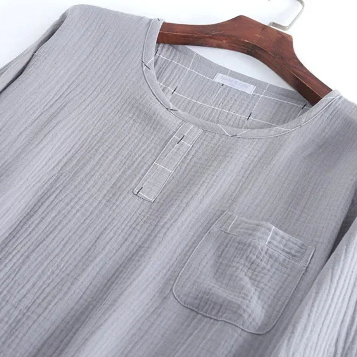 Textured Short Sleeve Pajama Set | Revangiol