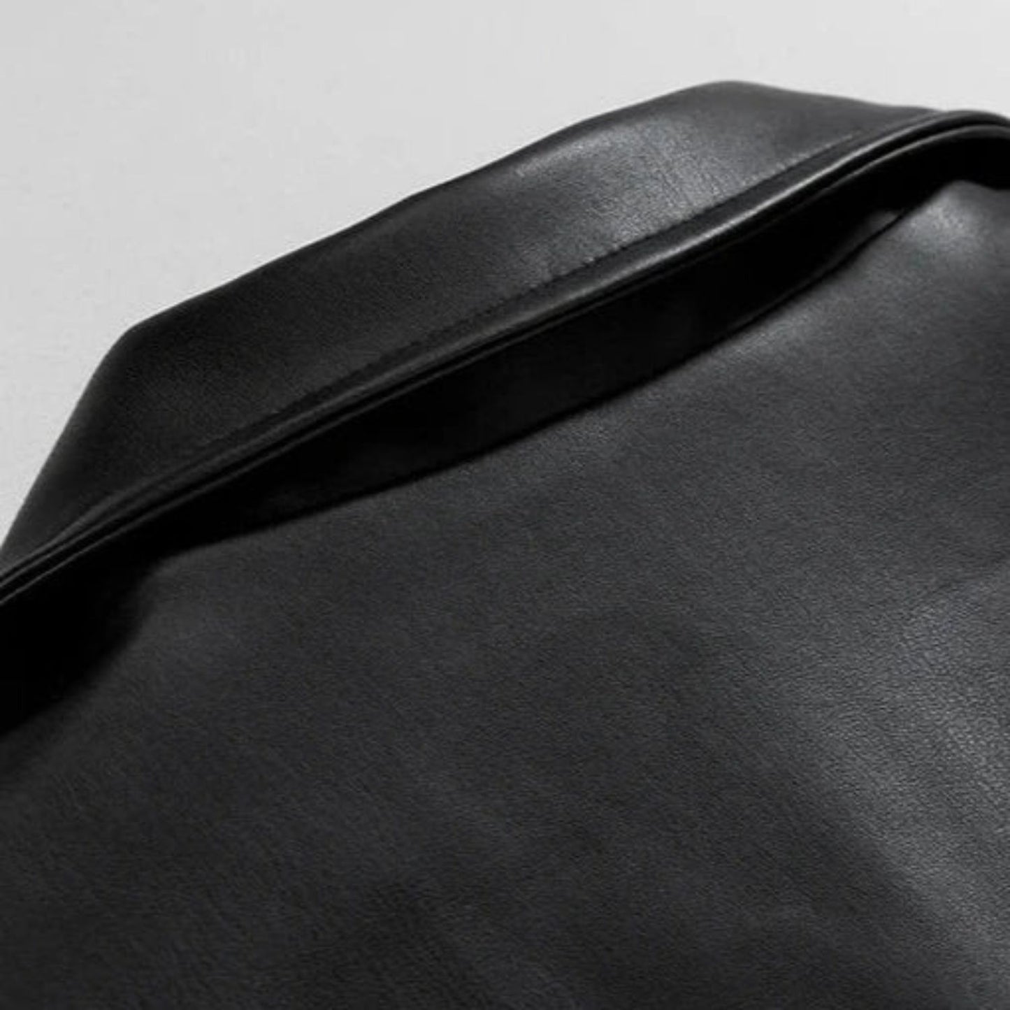 Oversized Retro Leather Jacket | Revangiol