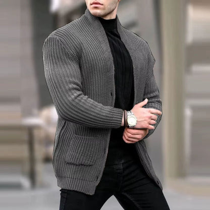 Shawl Collar Knit Cardigan | Revangiol