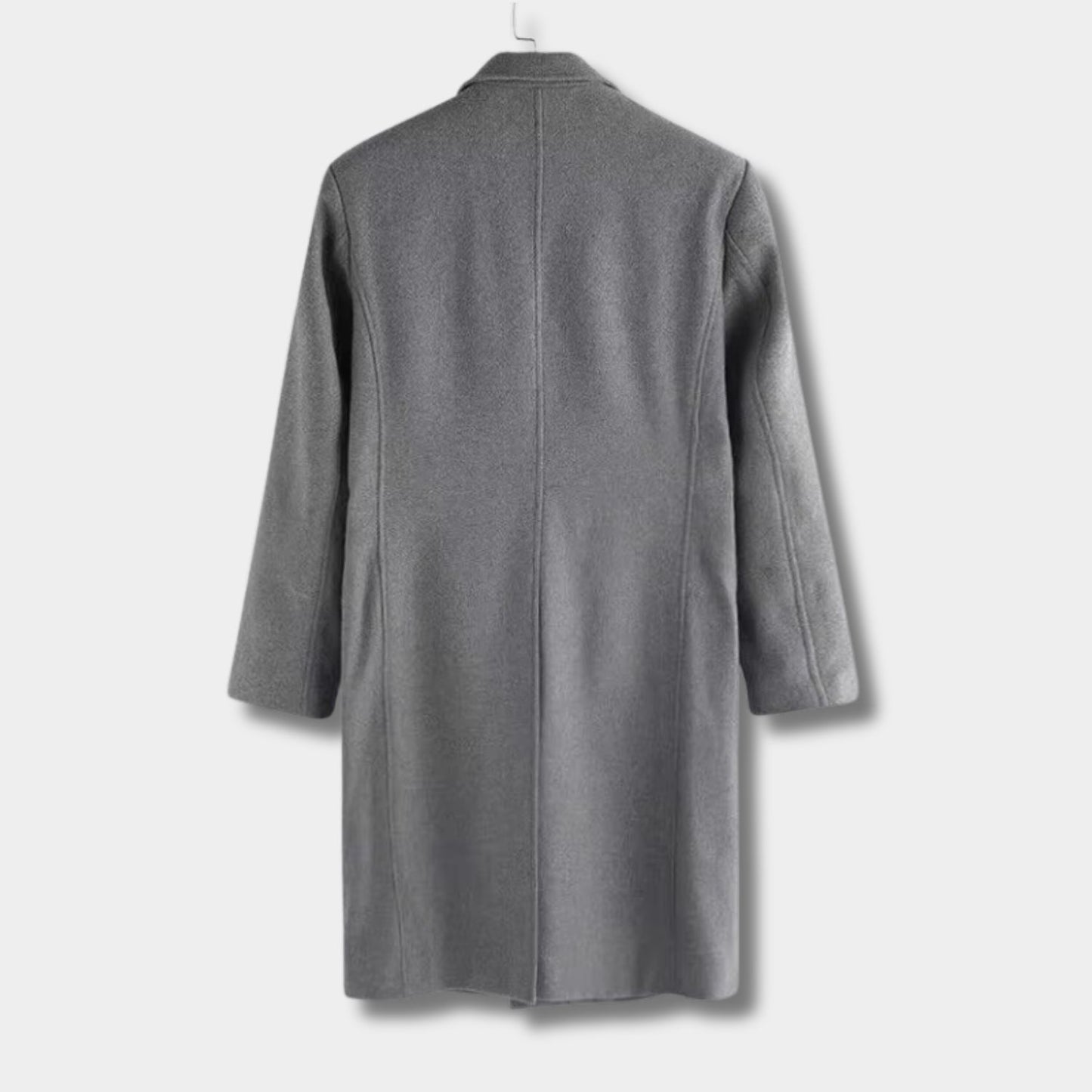 Notched Lapel Wool Over Coat | Revangiol