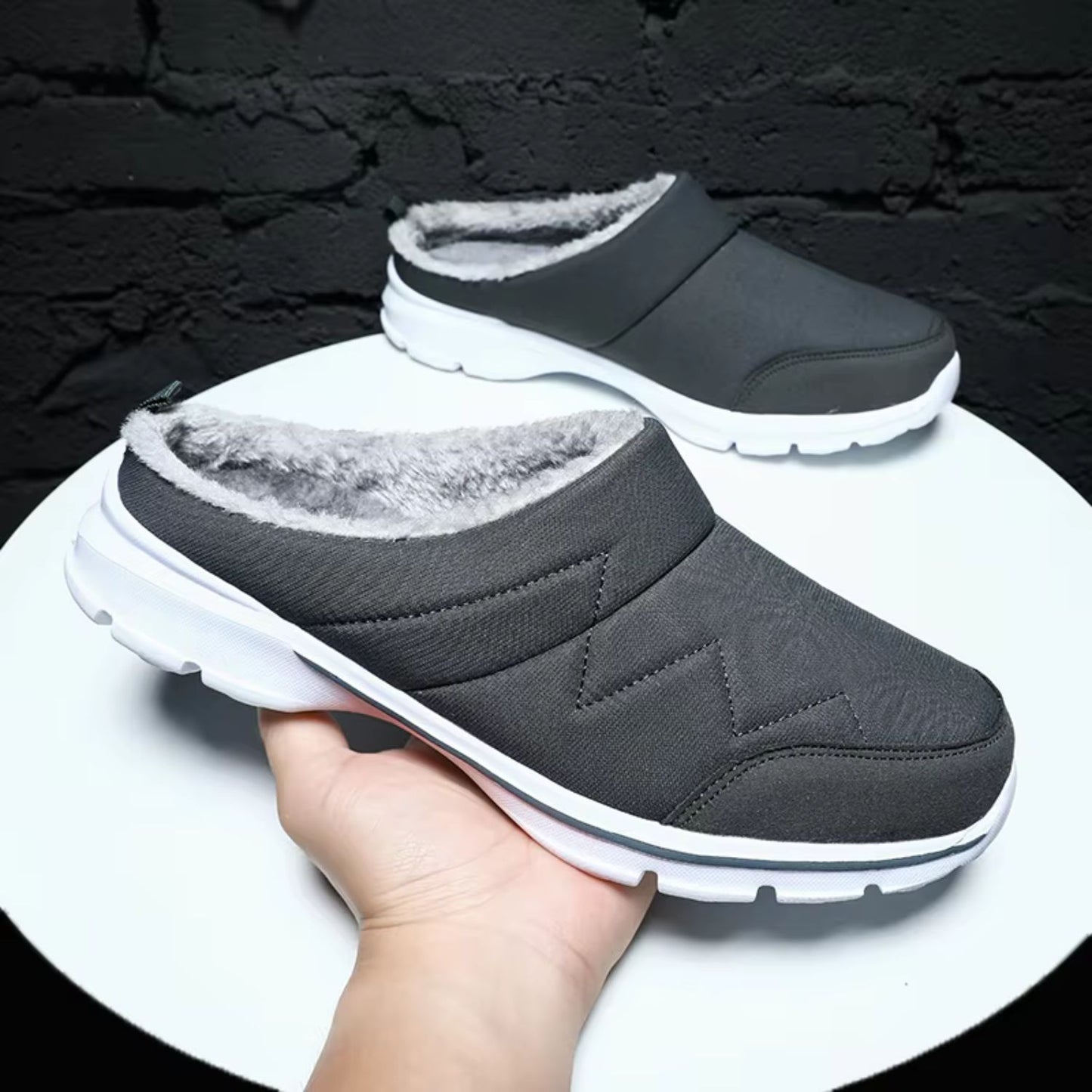 Plush Lined Slip-On Slippers | Revangiol