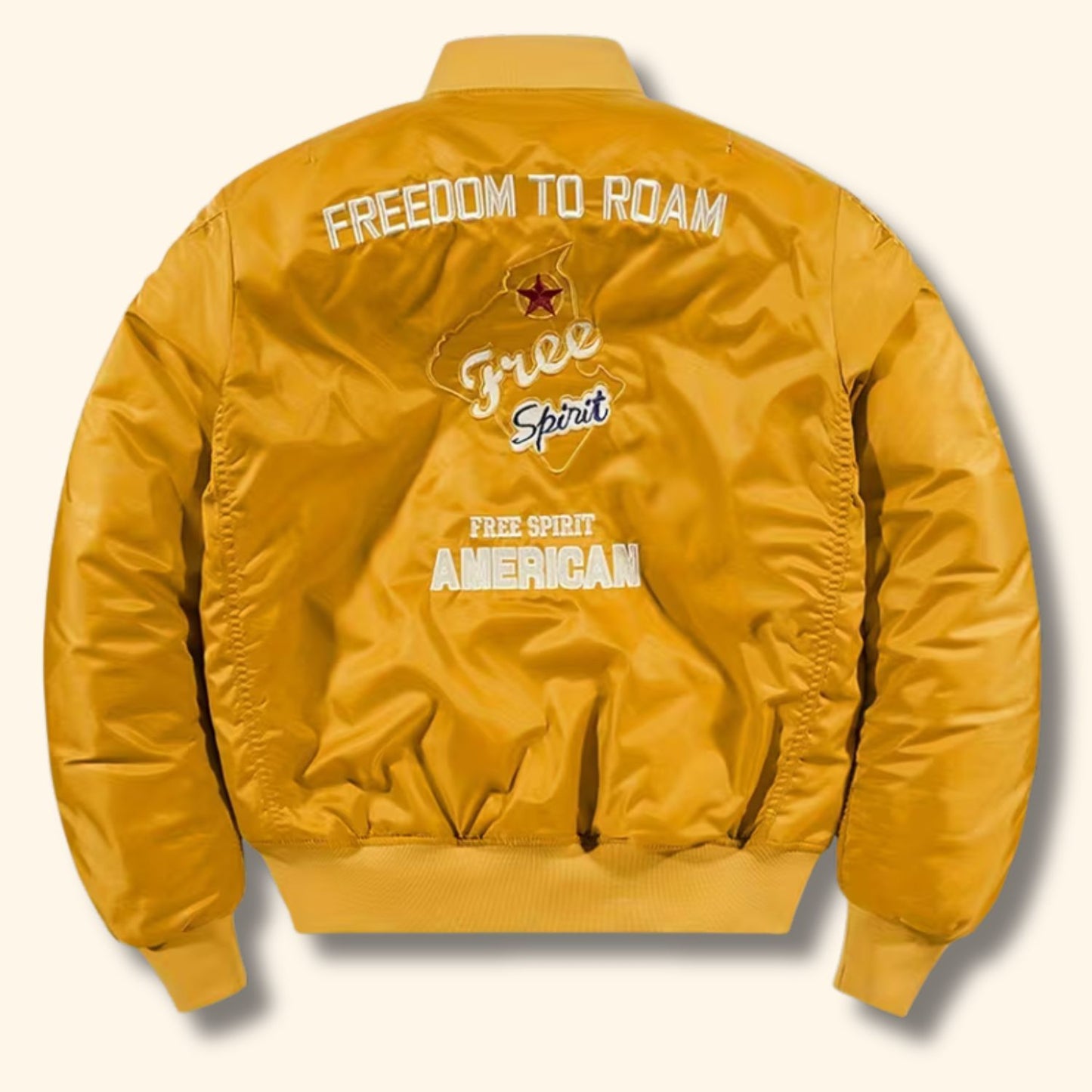Embroidered Nylon Aviator Jacket | Revangiol