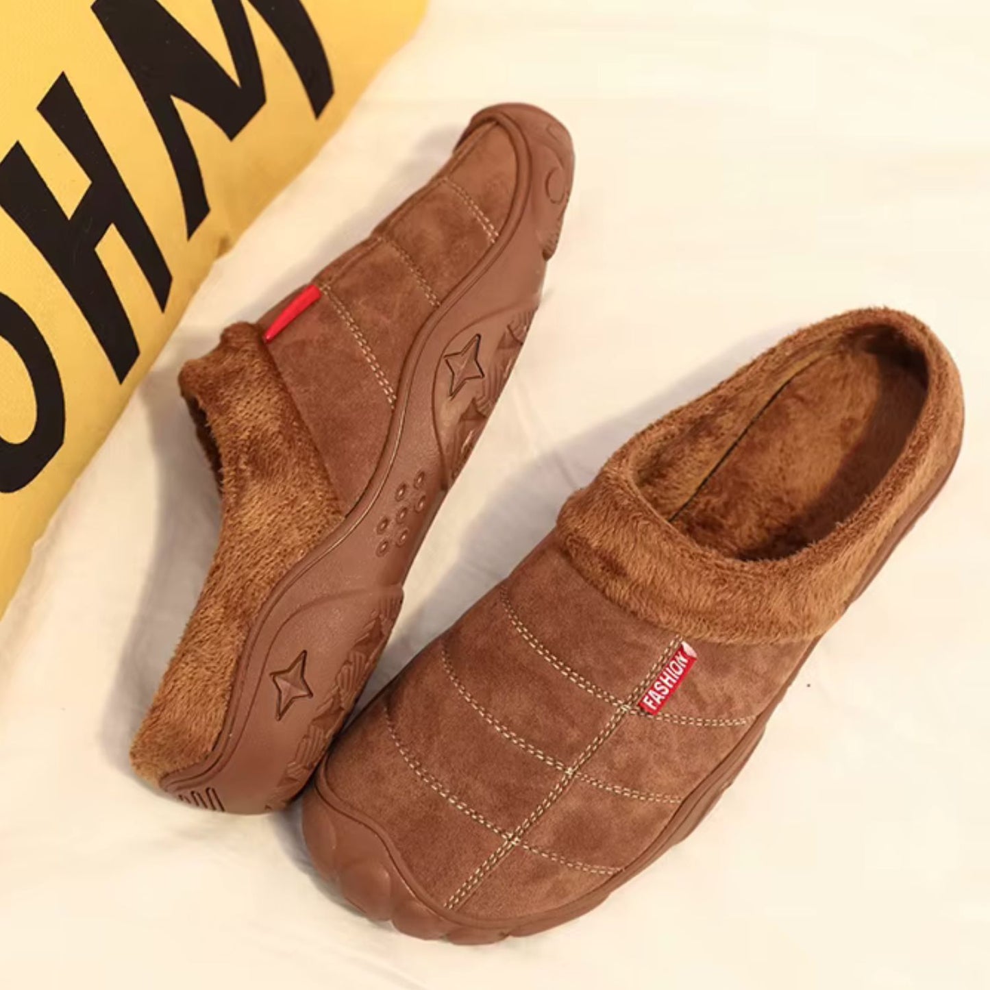 Quilted Plush Slip-On Slippers | Revangiol