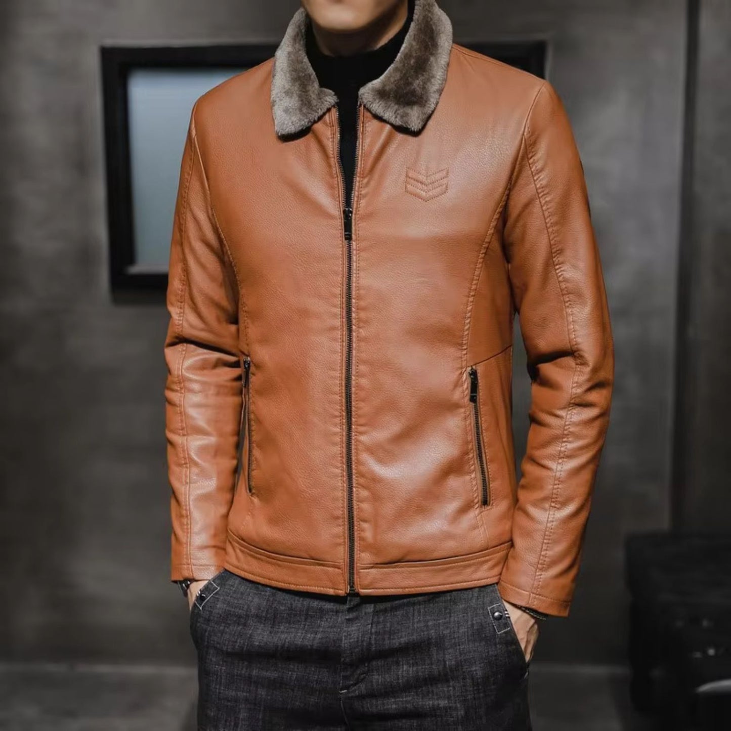 Thermal Lined Leather Jacket | Revangiol